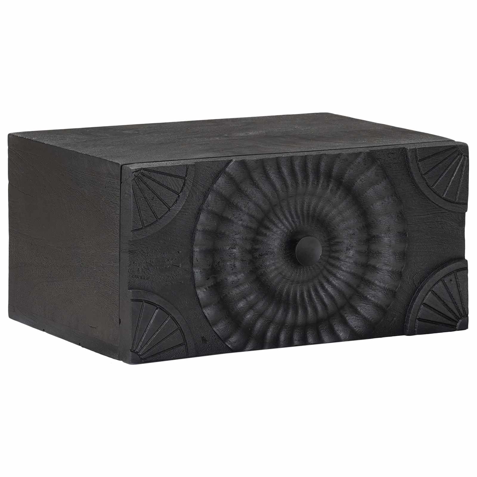 Noćni ormar s ladicama Crna 40 x 30 x 20 cm
