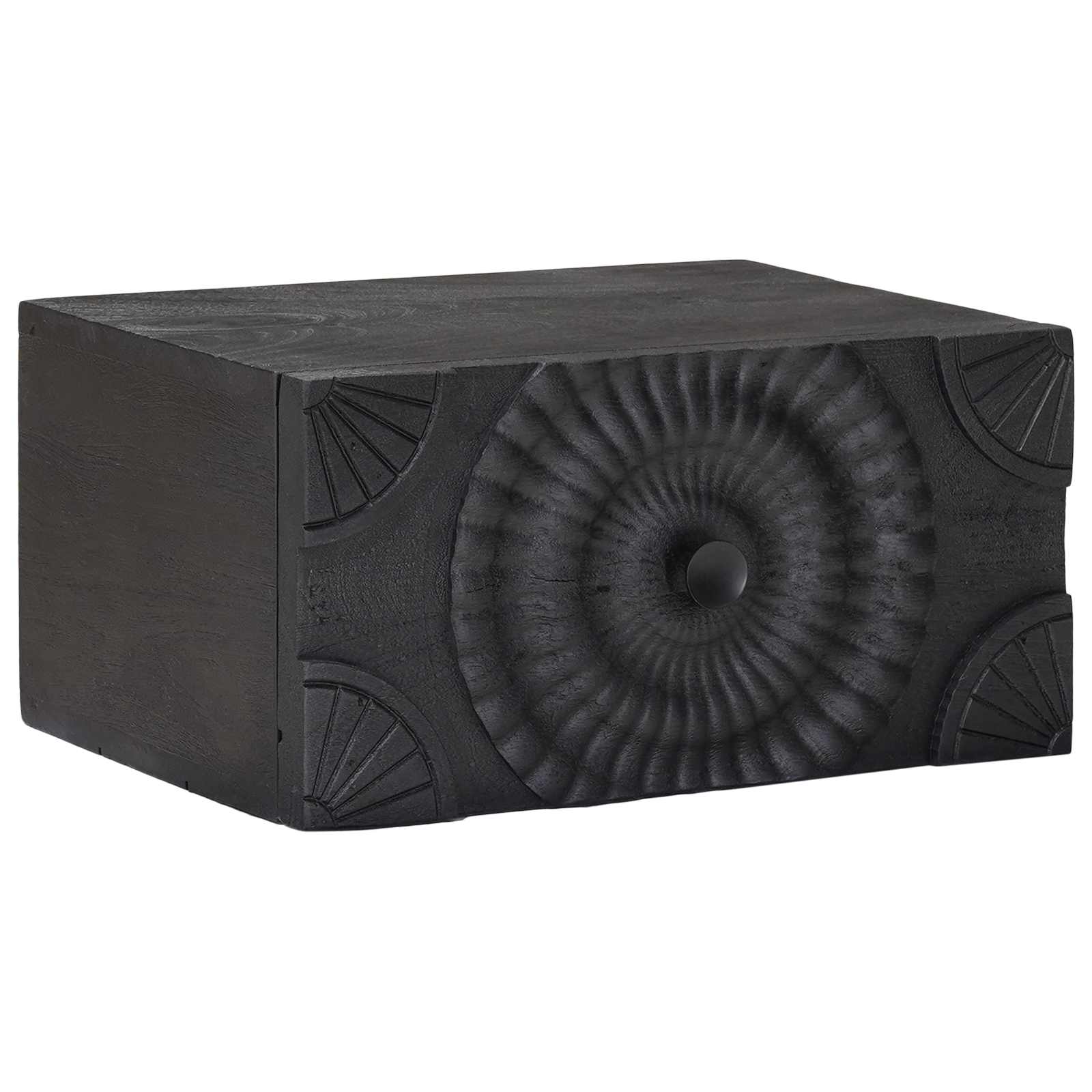 Noćni ormar s ladicama Crna 40 x 30 x 20 cm