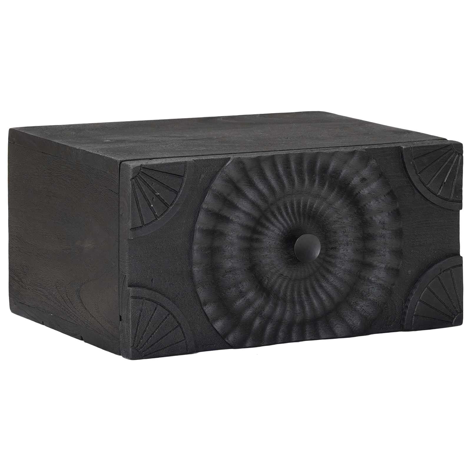 Noćni ormar s ladicama Crna 40 x 30 x 20 cm