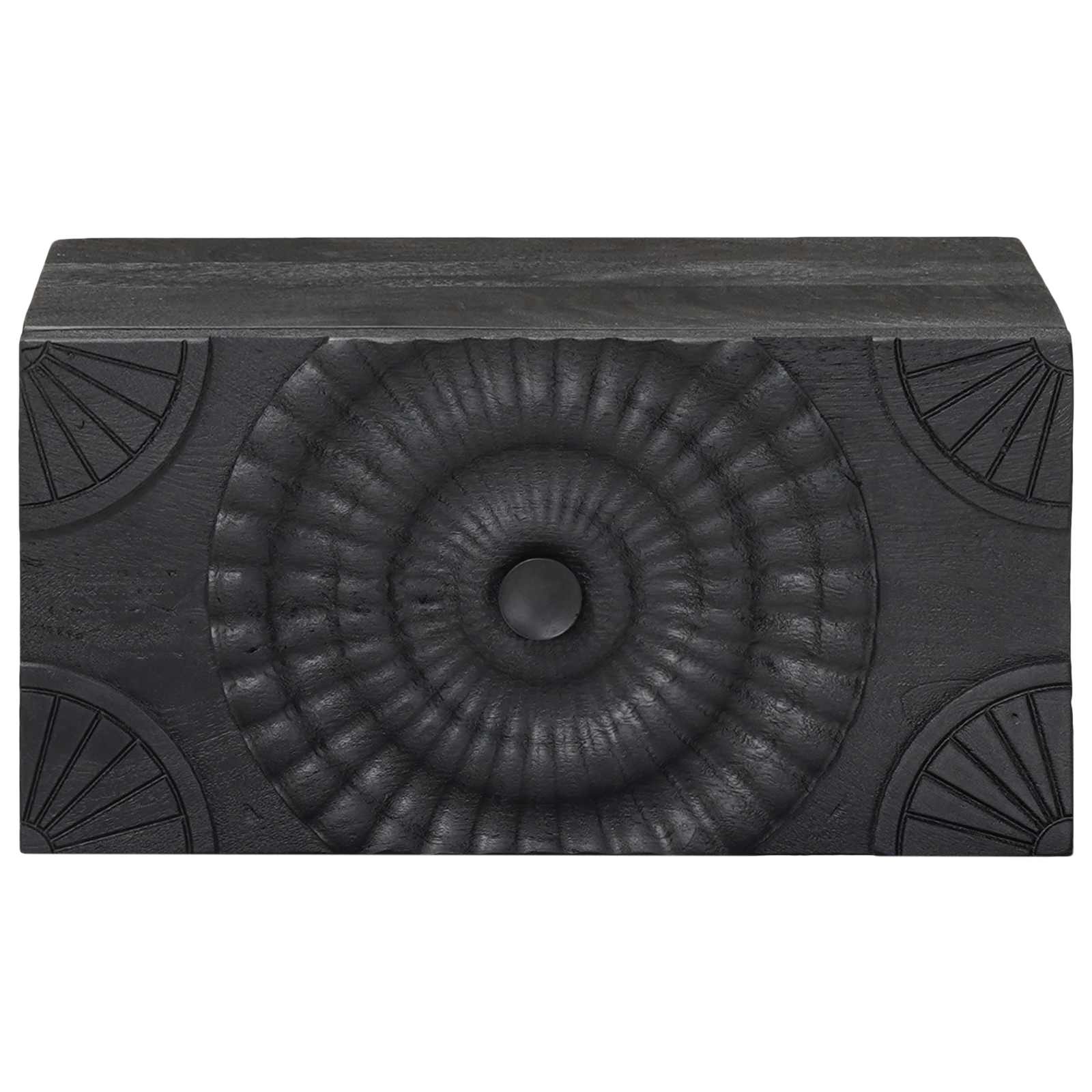 Noćni ormar s ladicama Crna 40 x 30 x 20 cm