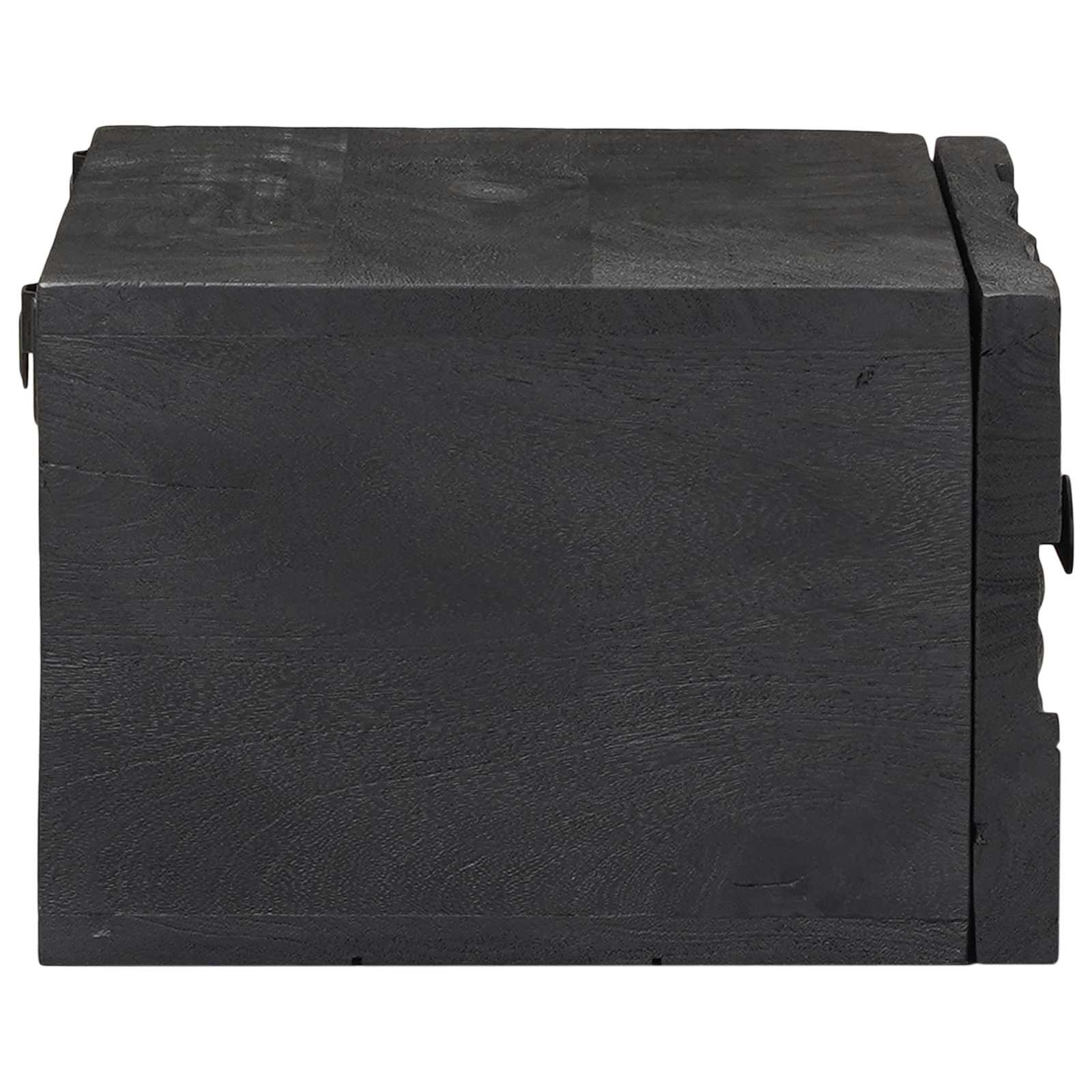 Noćni ormar s ladicama Crna 40 x 30 x 20 cm