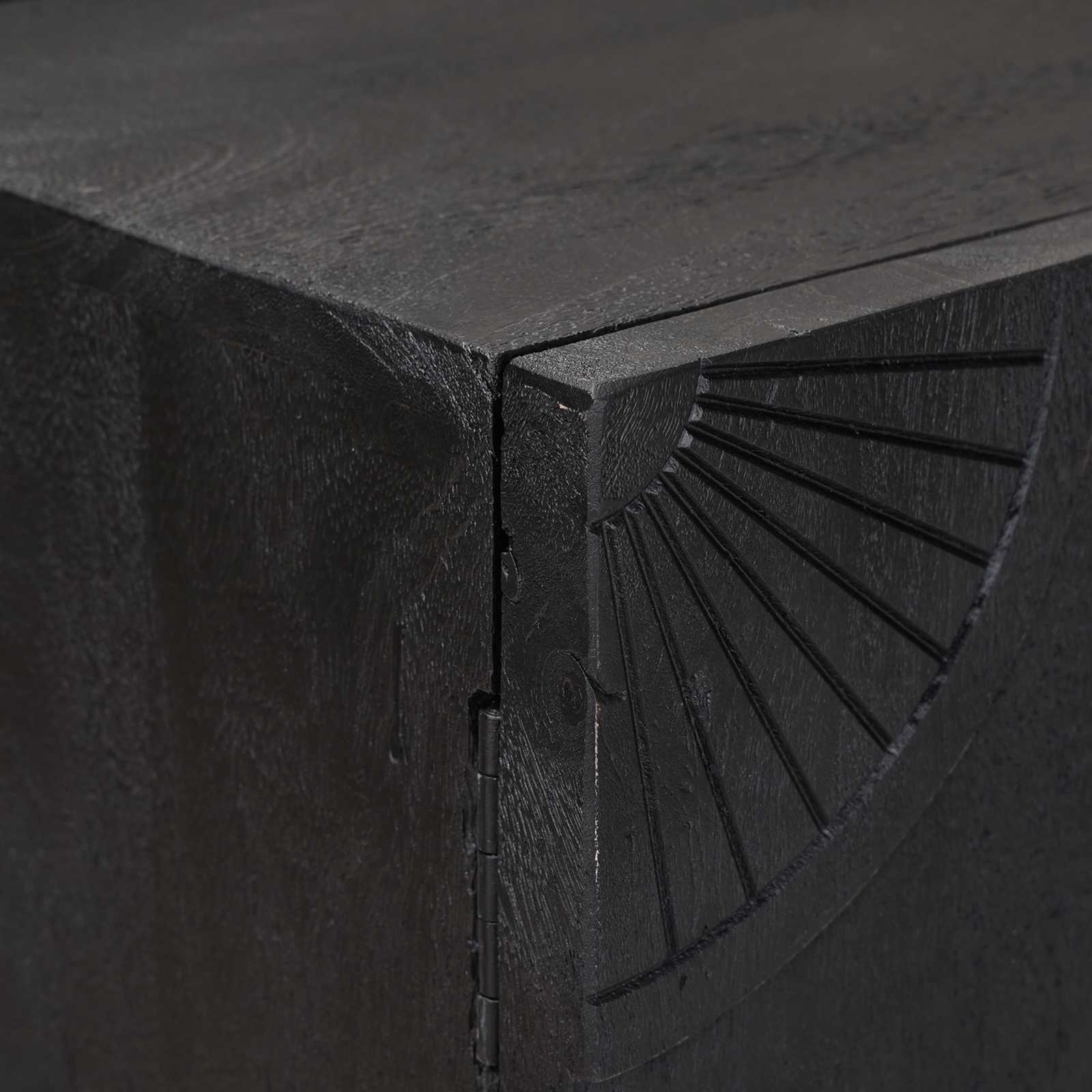 Kreveta Crna 105 x 30 x 68 cm