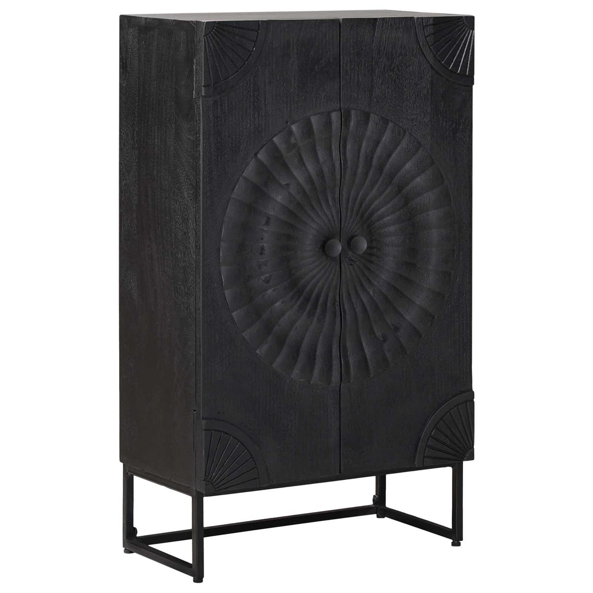 Highboard Crna 55 x 30 x 95 cm
