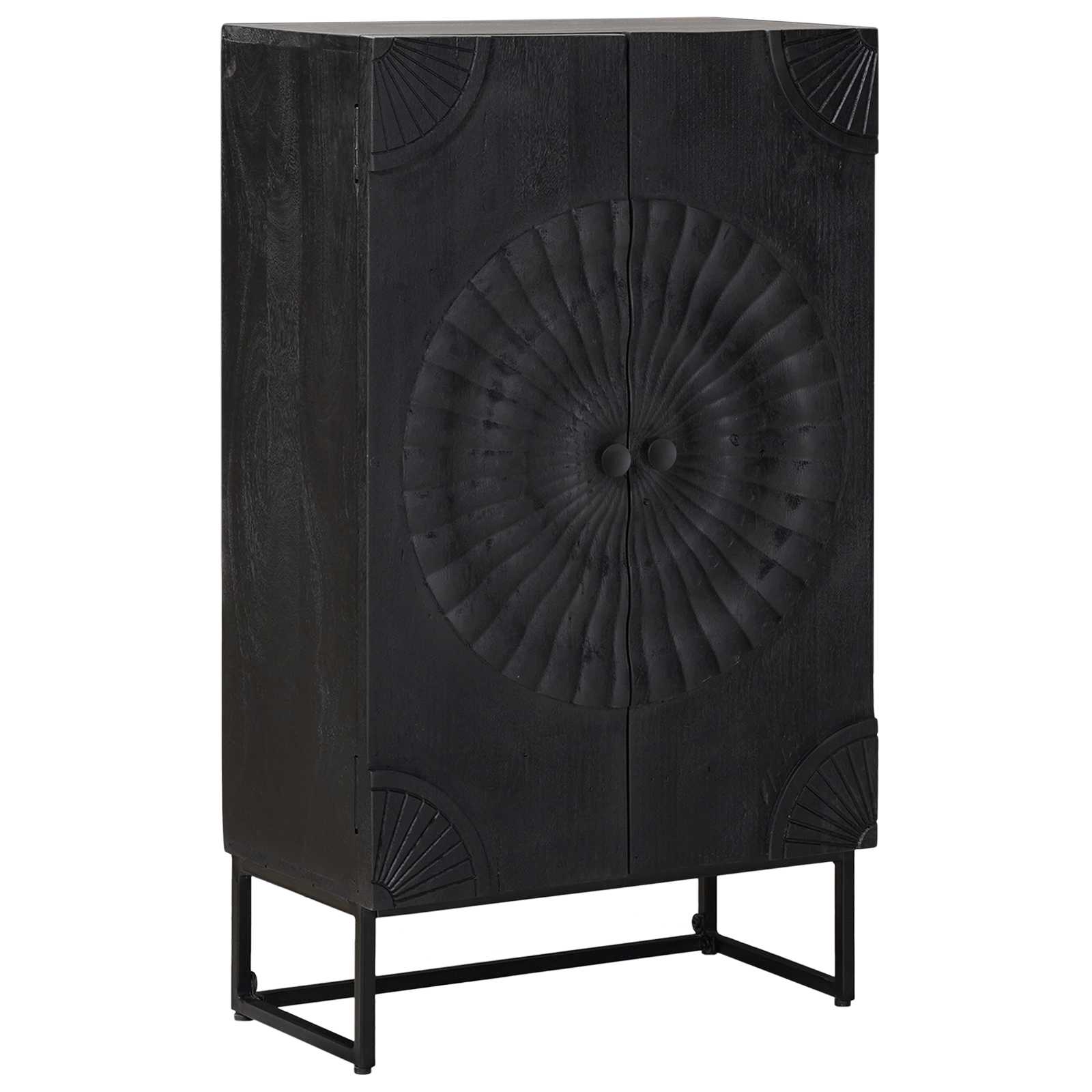 Highboard Crna 55 x 30 x 95 cm