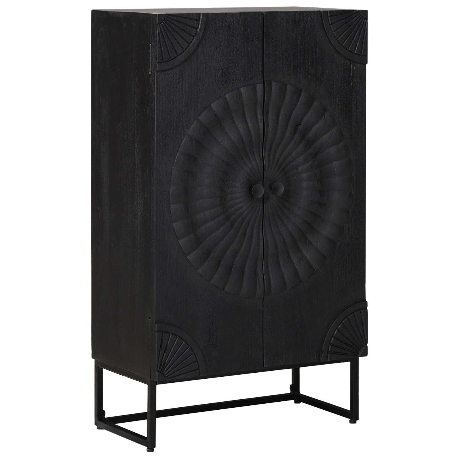 Highboard Crna 55 x 30 x 95 cm