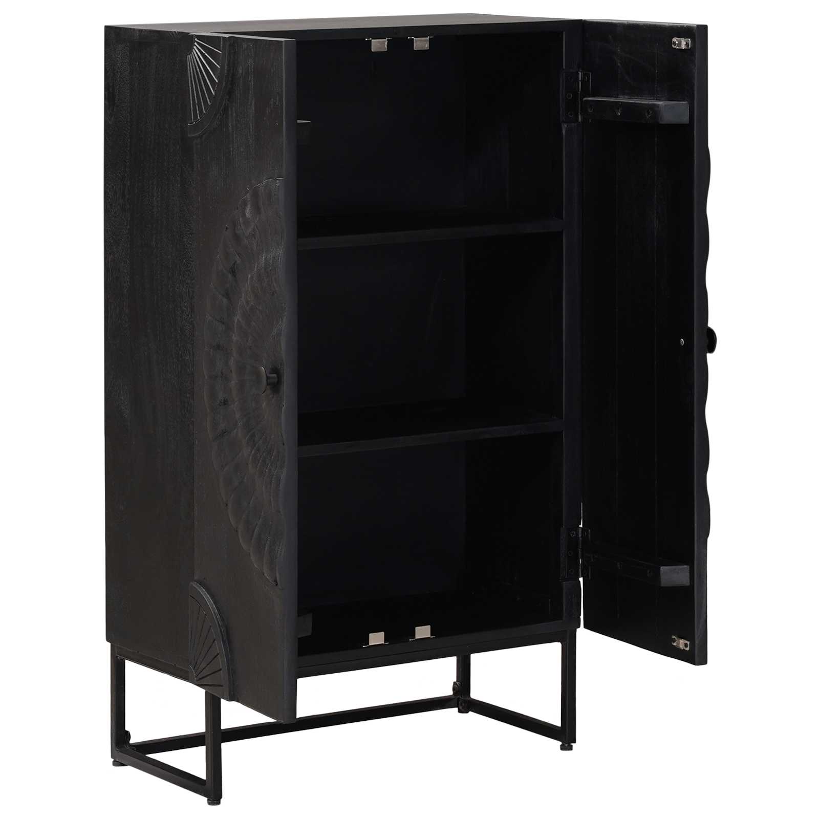 Highboard Crna 55 x 30 x 95 cm