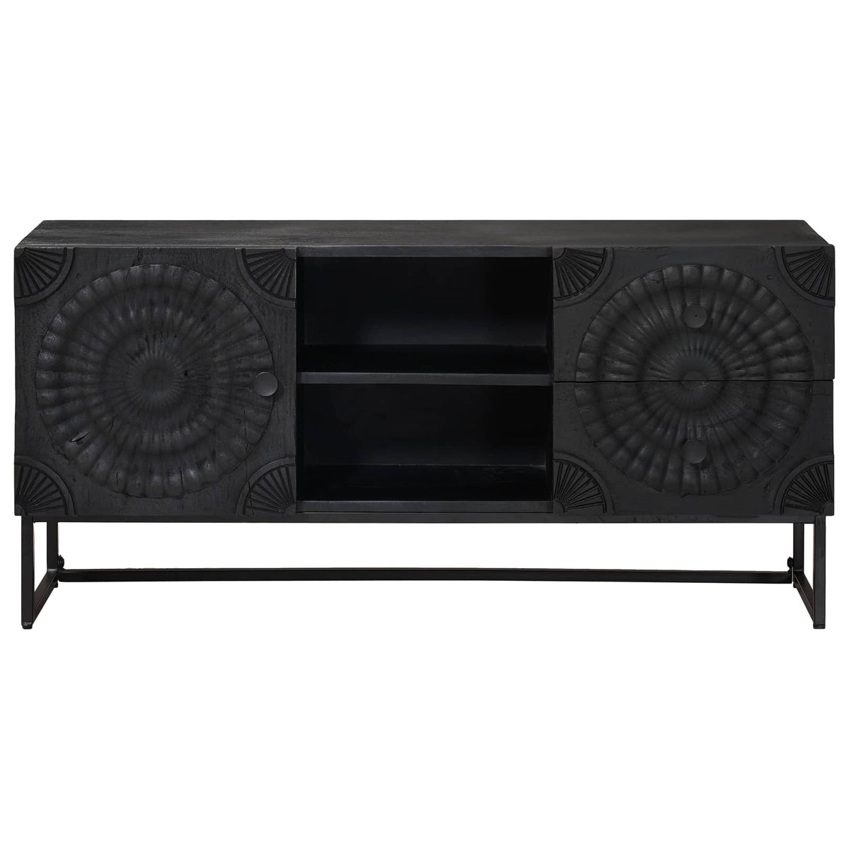TV ormar s ladicama s policom s pohranom Crna 105 x 30 x 54 cm