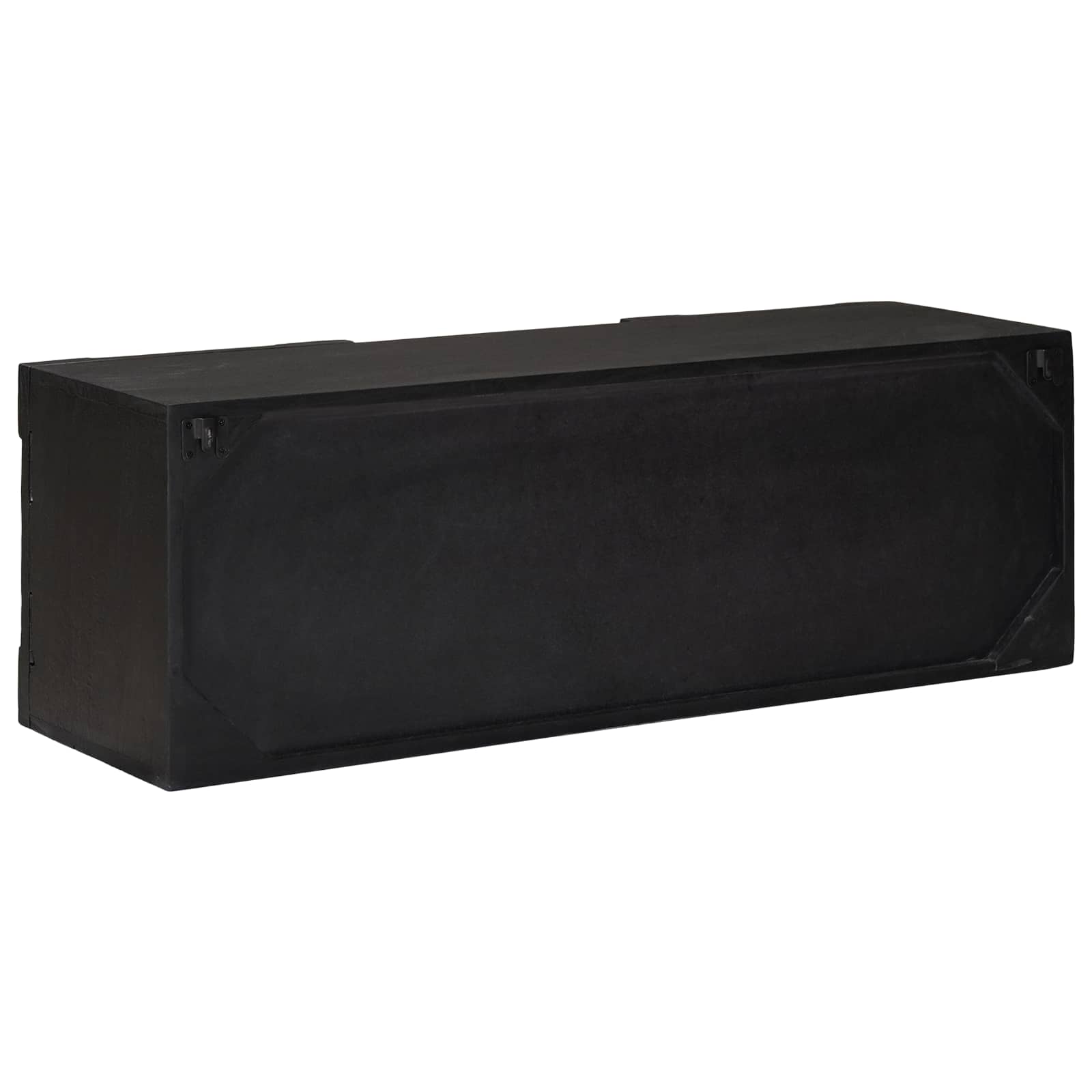 TV ormar s policom s pohranom s vratima Crna 105 x 30 x 35 cm