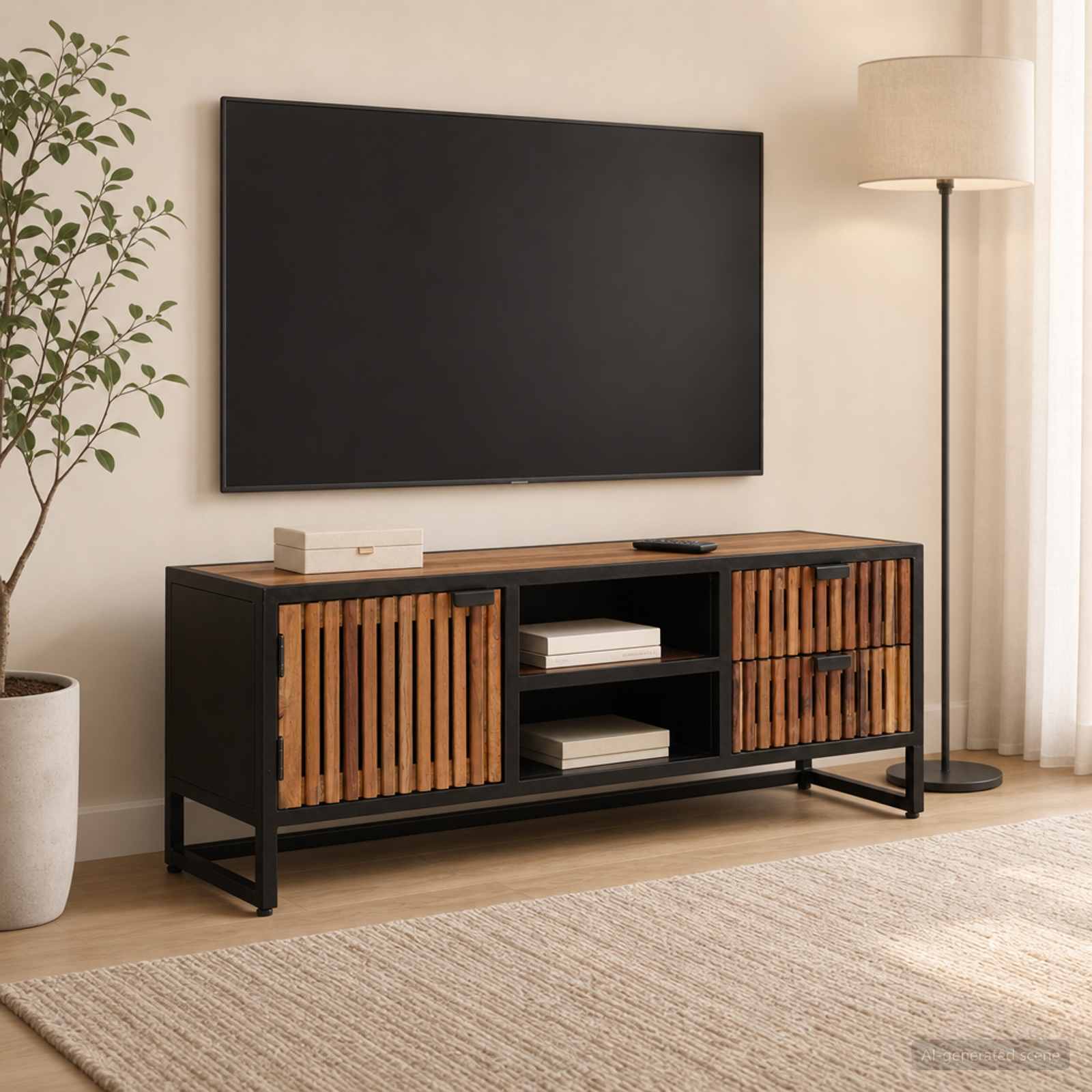TV ormar 105 x 30 x 40 cm Čvrsto Mango Drvo i Inženjersko Drvo