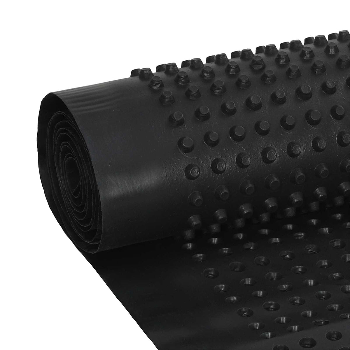 Pucketana odvodna ploča 2 pcs Crna 0,5 x 20 m HDPE