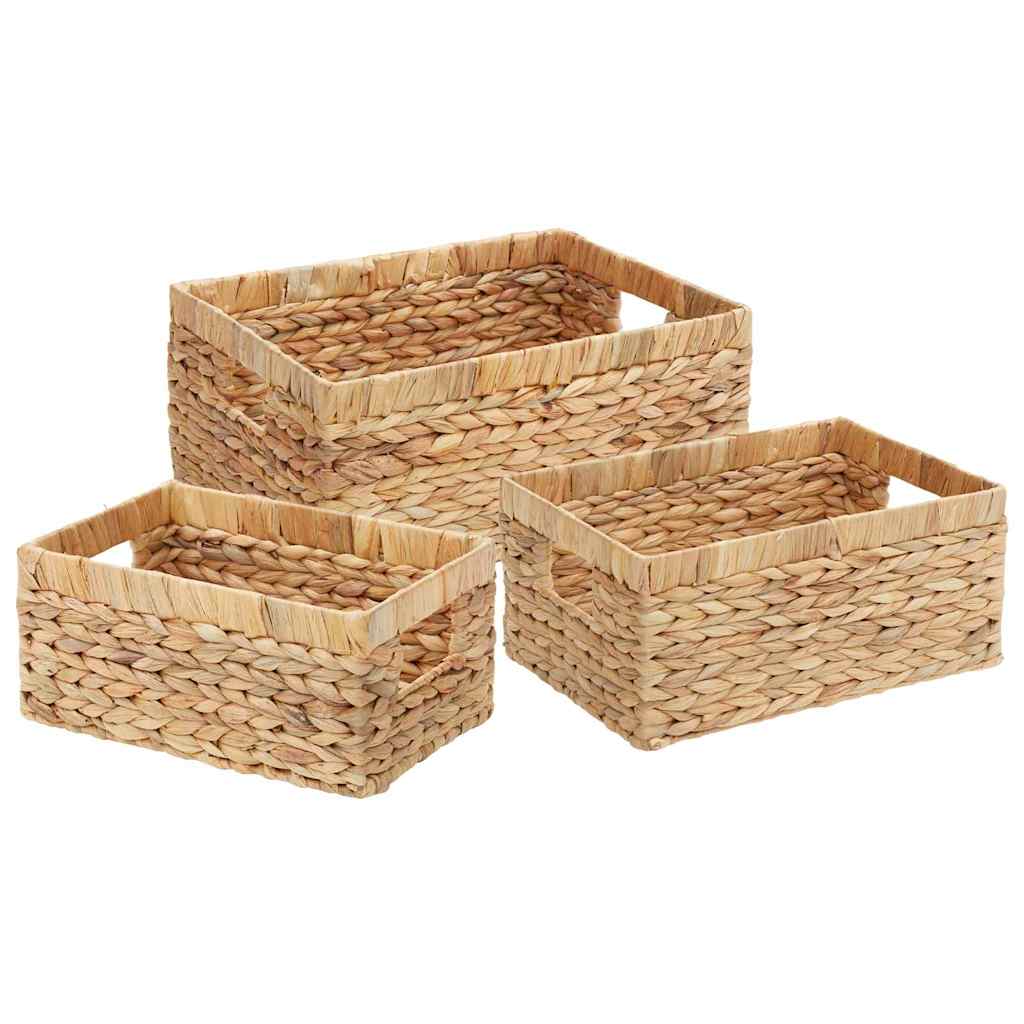 Košare za pohranu 3 pcs Prirodna Zumbul