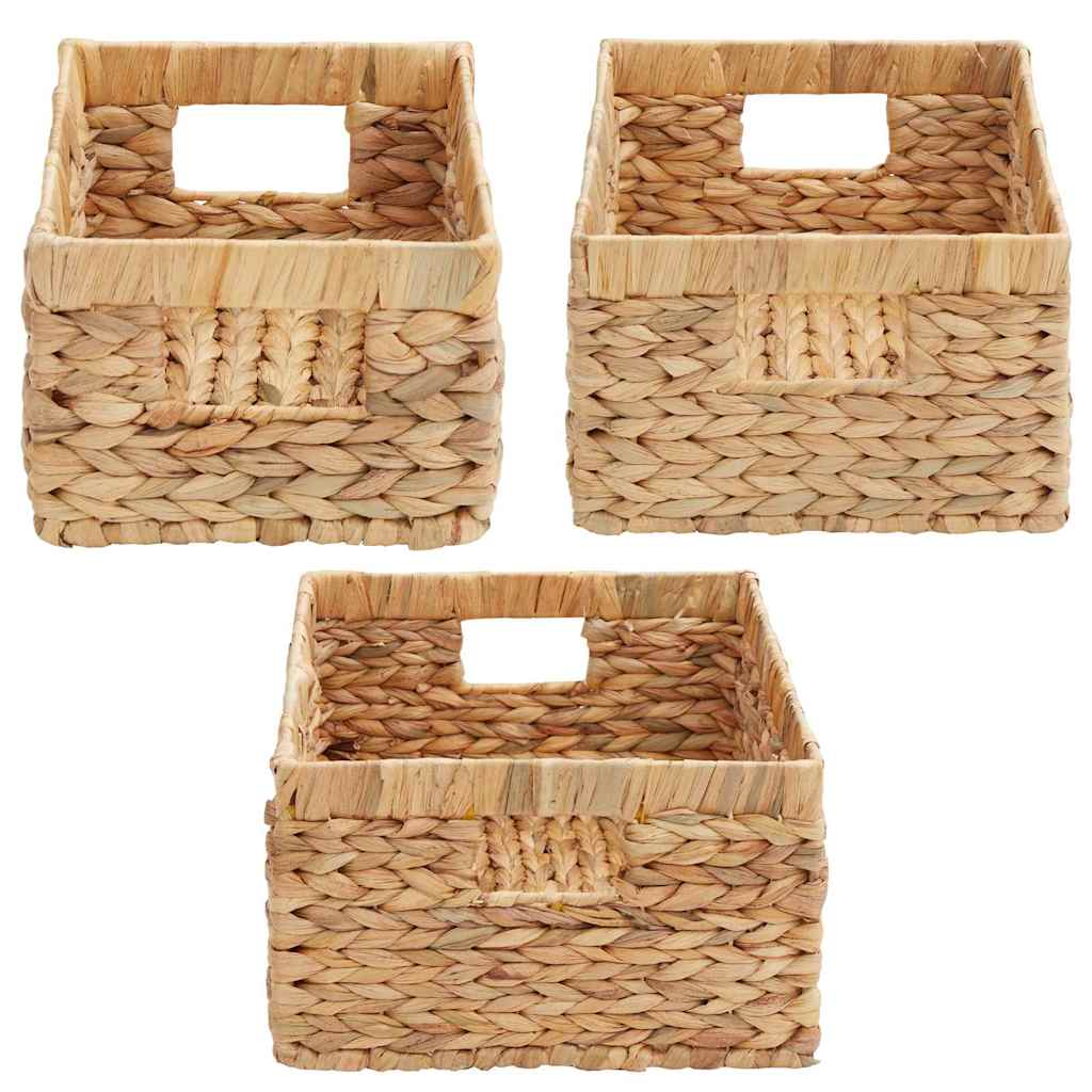 Košare za pohranu 3 pcs Prirodna Zumbul
