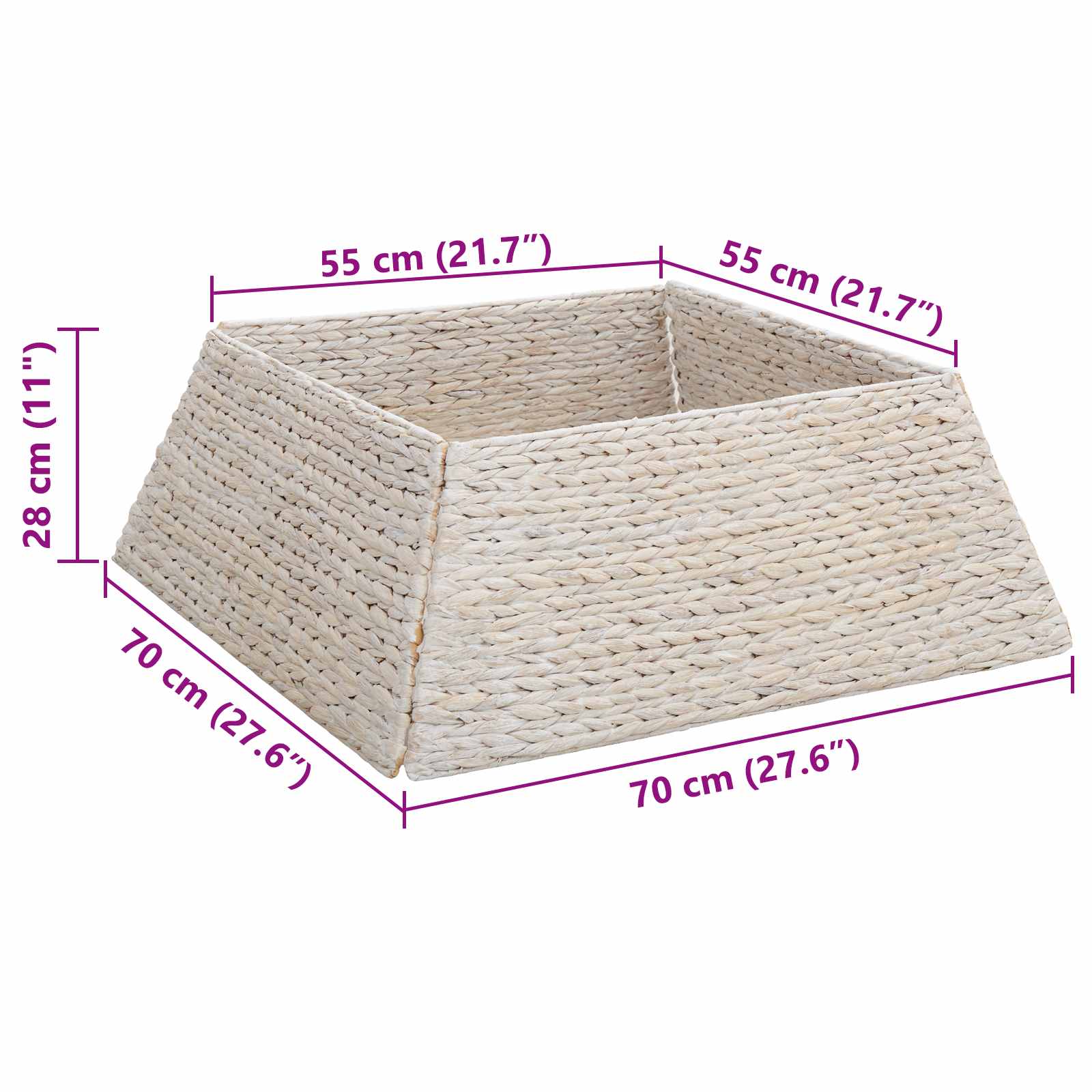 Ogrlica za božićno drvce Bijelo 70 x 70 x 28 cm Zumbul