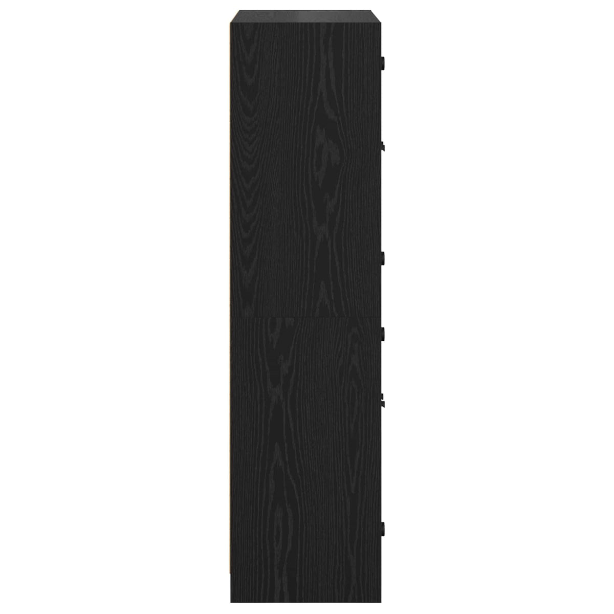 Highboard Crni hrast 68 x 37 x 142 cm Konstruirano drvo