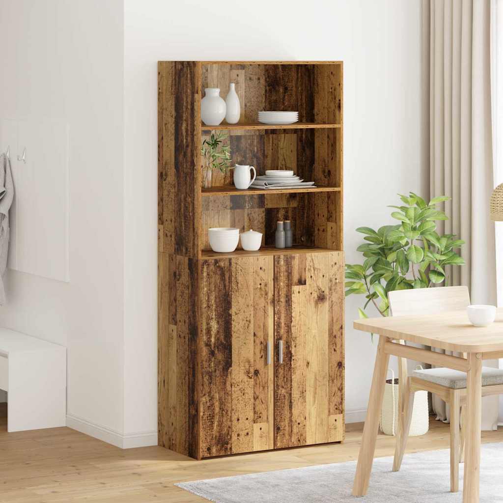 Highboard Staro drvo 80 x 42,5 x 185 cm Konstruirano drvo