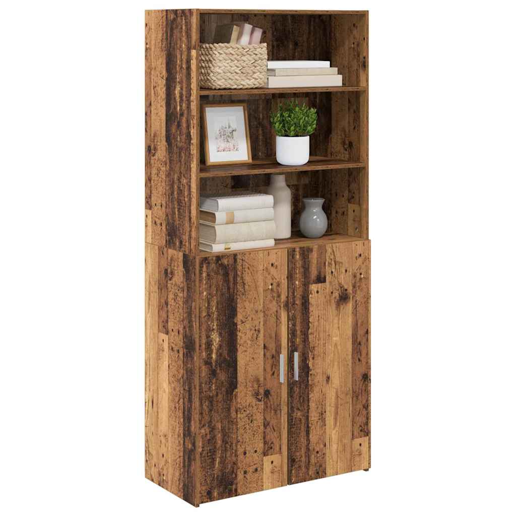 Highboard Staro drvo 80 x 42,5 x 185 cm Konstruirano drvo