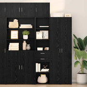 Highboard Crni hrast 40 x 42,5 x 185 cm Konstruirano drvo