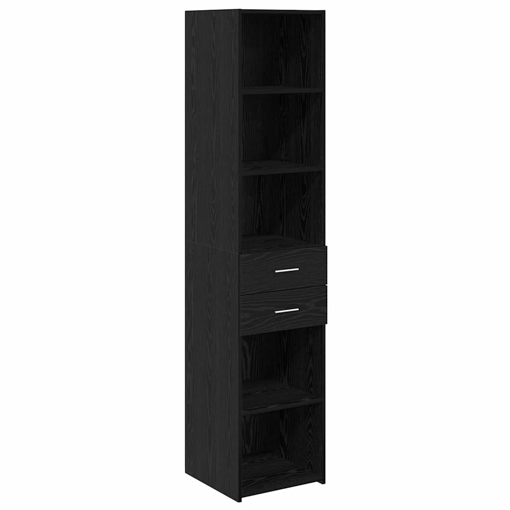 Highboard Crni hrast 40 x 42,5 x 185 cm Konstruirano drvo