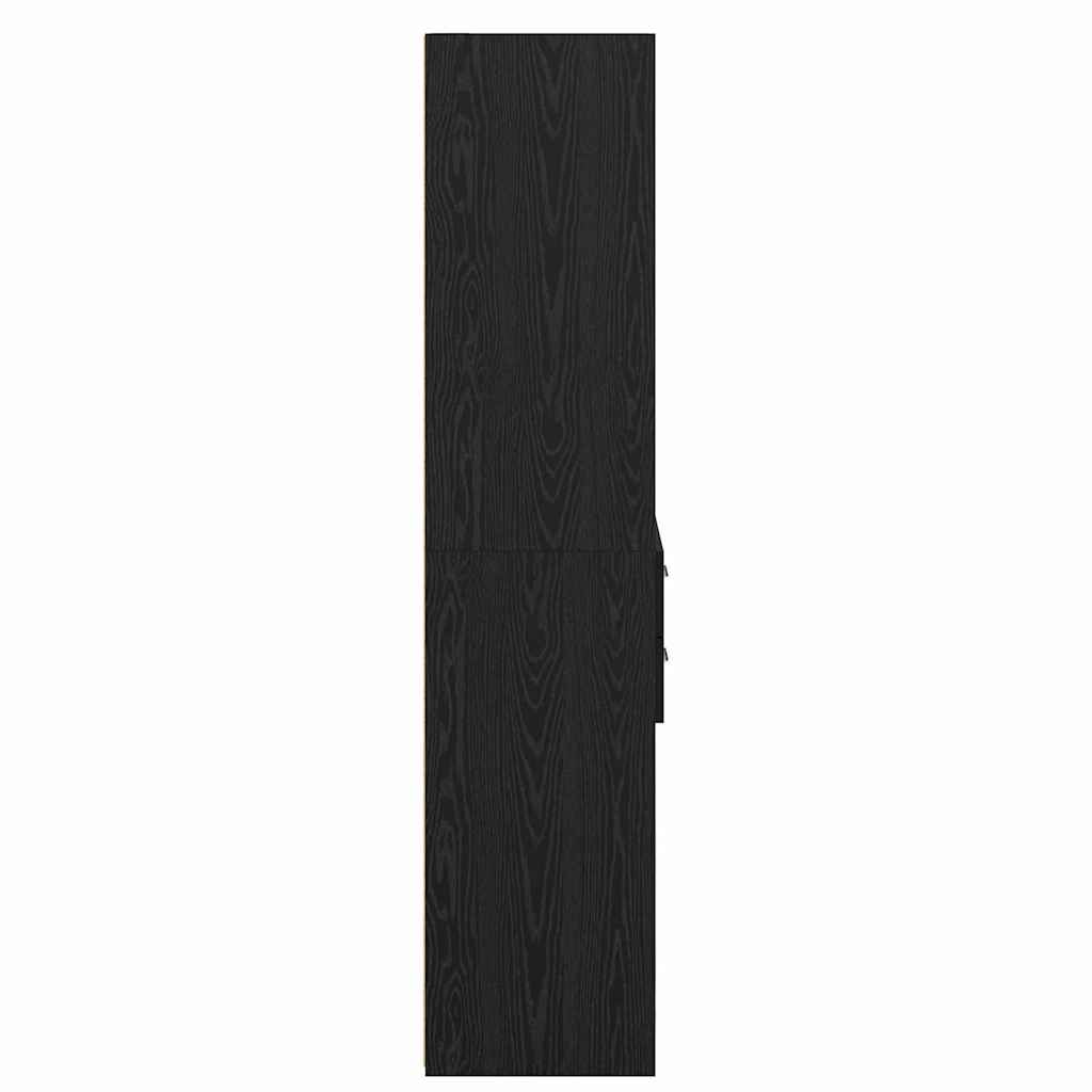 Highboard Crni hrast 40 x 42,5 x 185 cm Konstruirano drvo