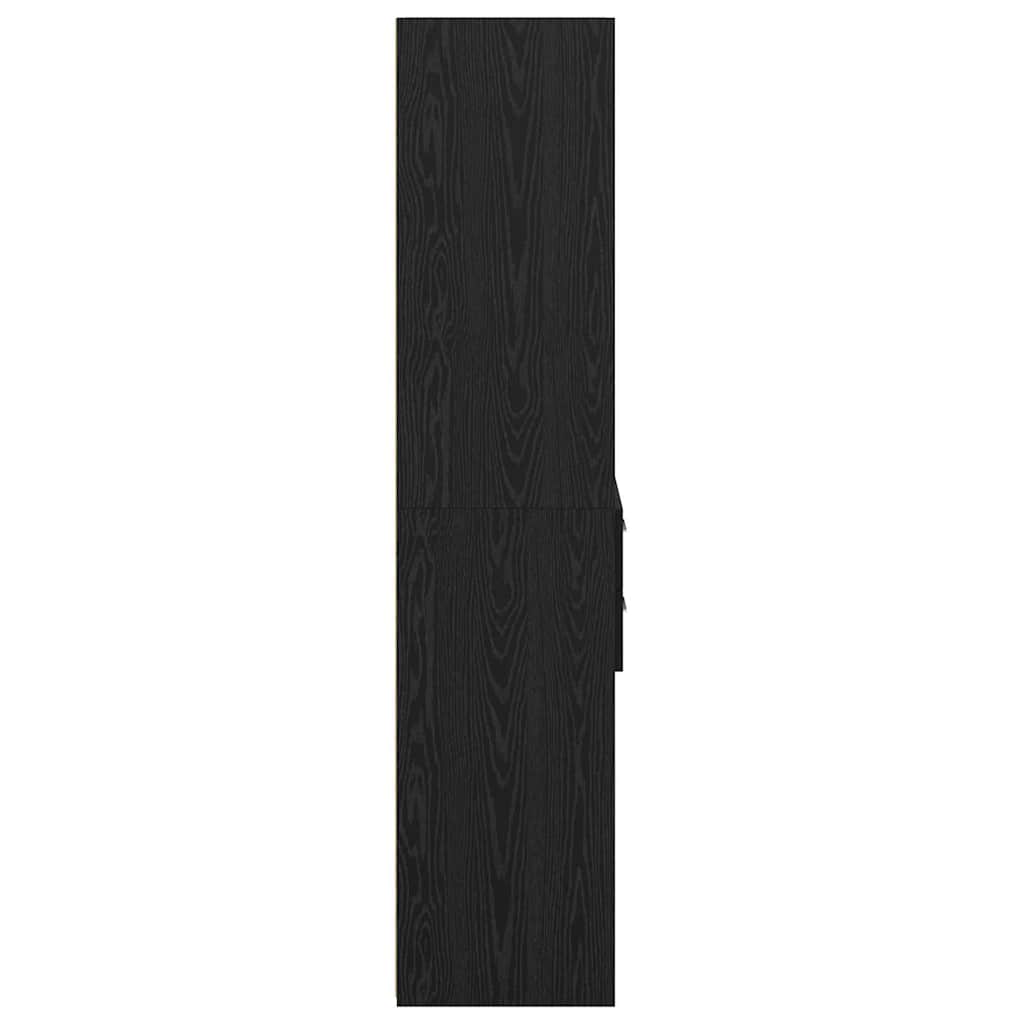 Highboard Crni hrast 45 x 42,5 x 185 cm Konstruirano drvo
