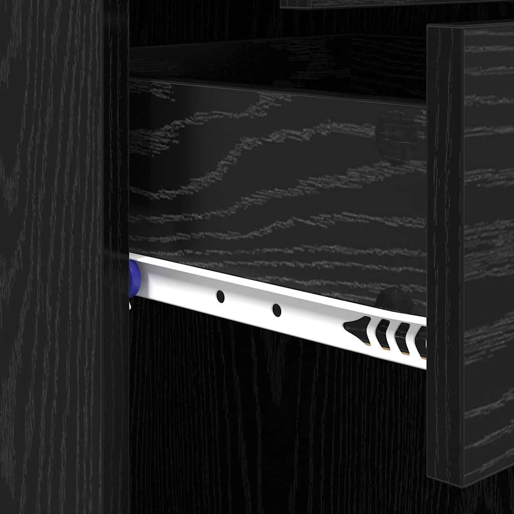 Highboard Crni hrast 50 x 42,5 x 185 cm Konstruirano drvo