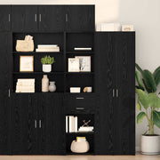 Highboard Crni hrast 50 x 42,5 x 185 cm Konstruirano drvo