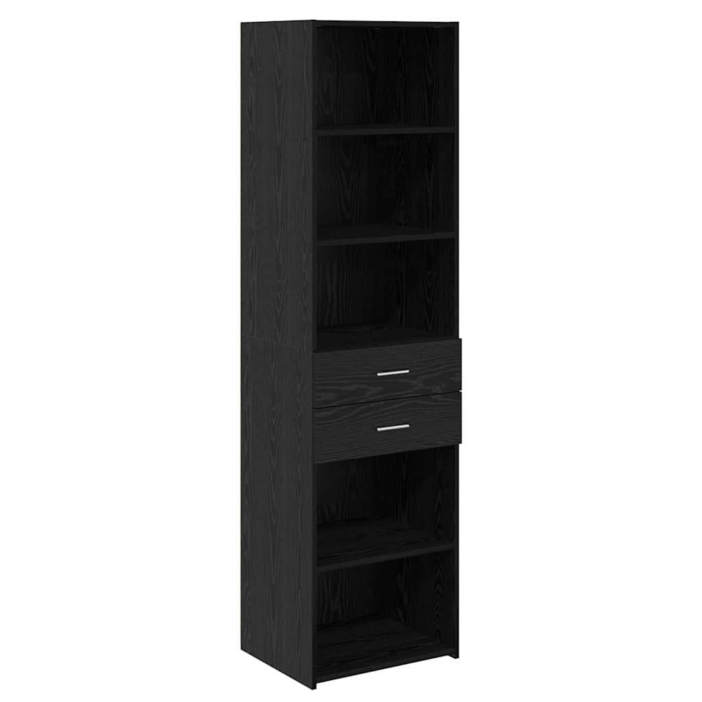 Highboard Crni hrast 50 x 42,5 x 185 cm Konstruirano drvo
