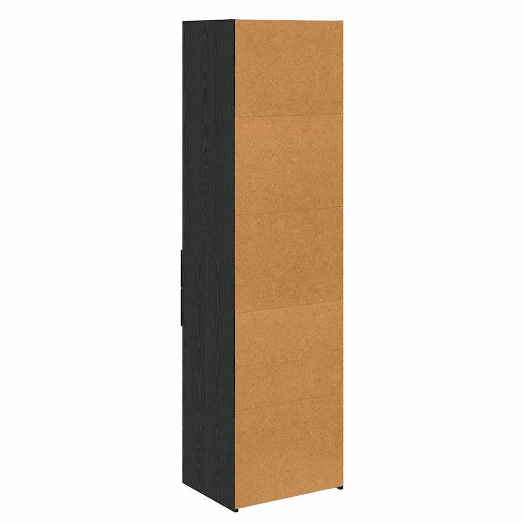 Highboard Crni hrast 50 x 42,5 x 185 cm Konstruirano drvo