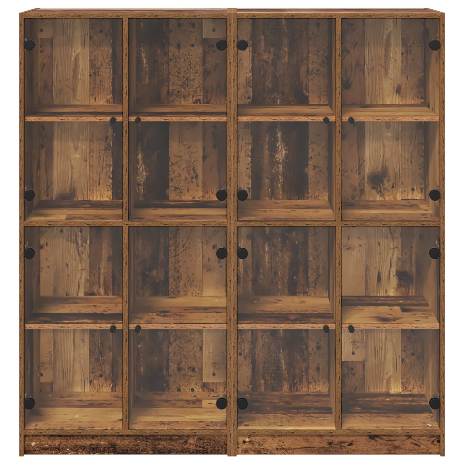 Highboard 2 pcs Staro drvo 68 x 37 x 142 cm Konstruirano drvo