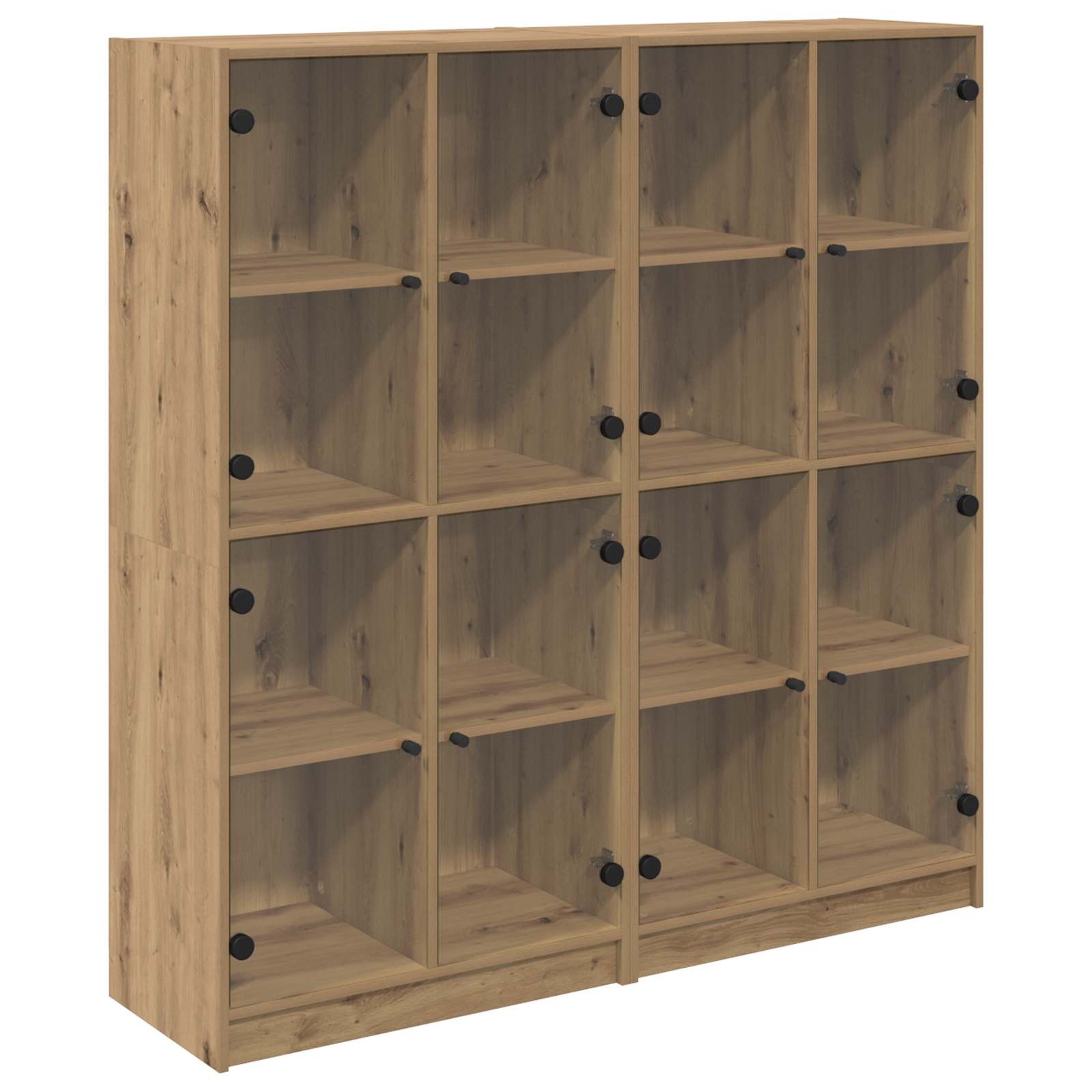 Highboard 2 pcs Umjetnički hrast 68 x 37 x 142 cm