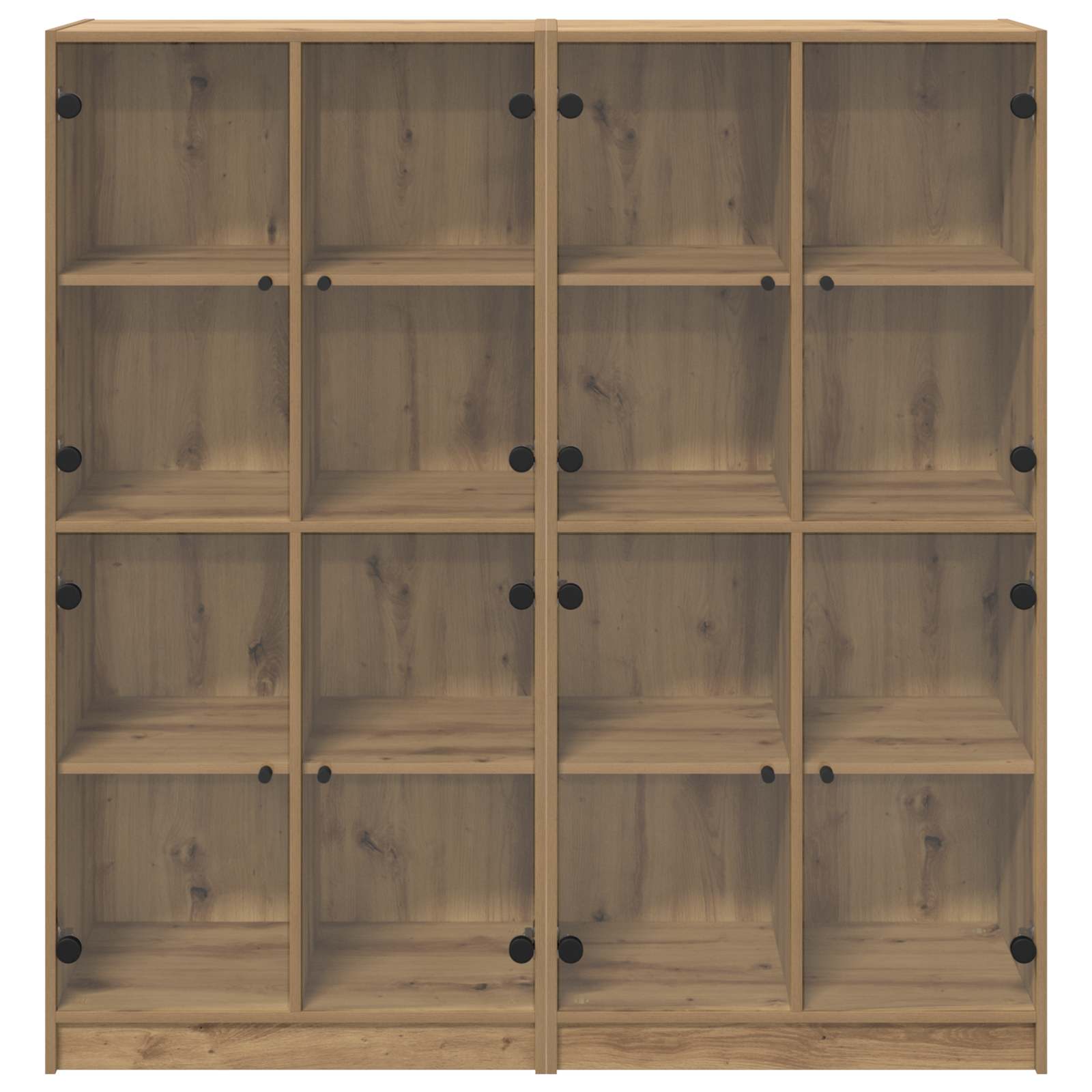 Highboard 2 pcs Umjetnički hrast 68 x 37 x 142 cm