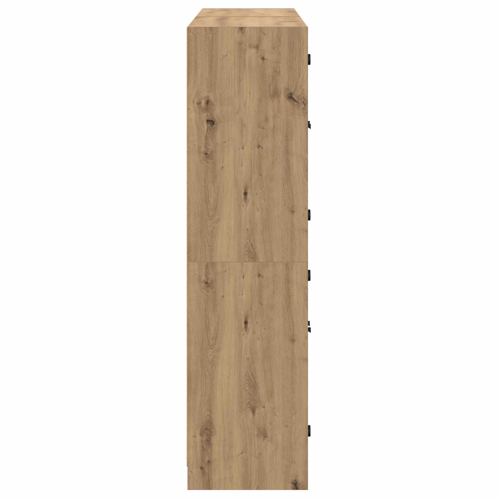 Highboard 2 pcs Umjetnički hrast 68 x 37 x 142 cm