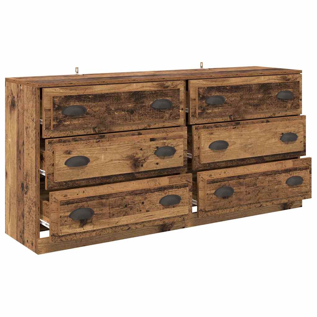 Komode 2 pcs Staro drvo 70 x 35,5 x 67,5 cm Konstruirano drvo