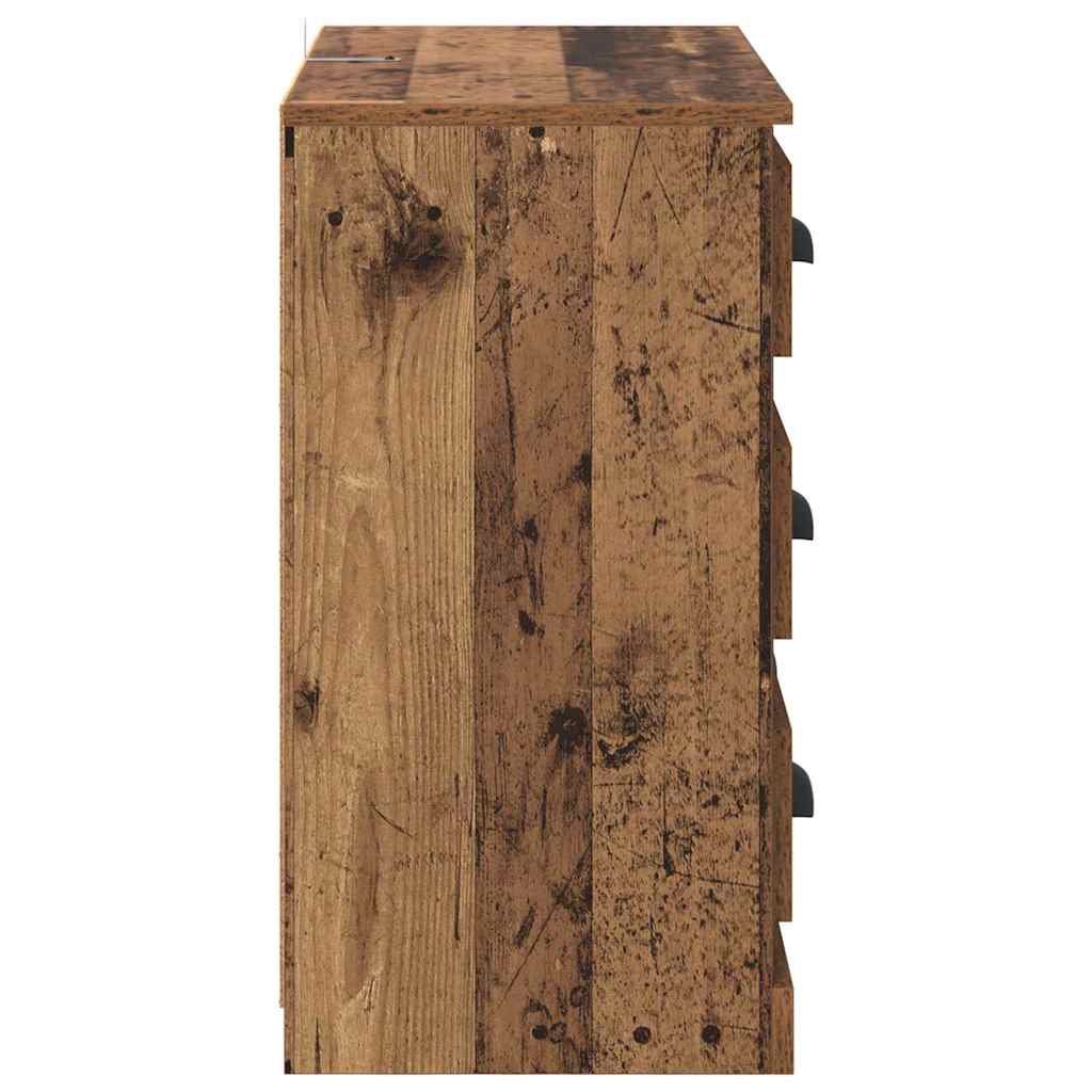 Komode 2 pcs Staro drvo 70 x 35,5 x 67,5 cm Konstruirano drvo