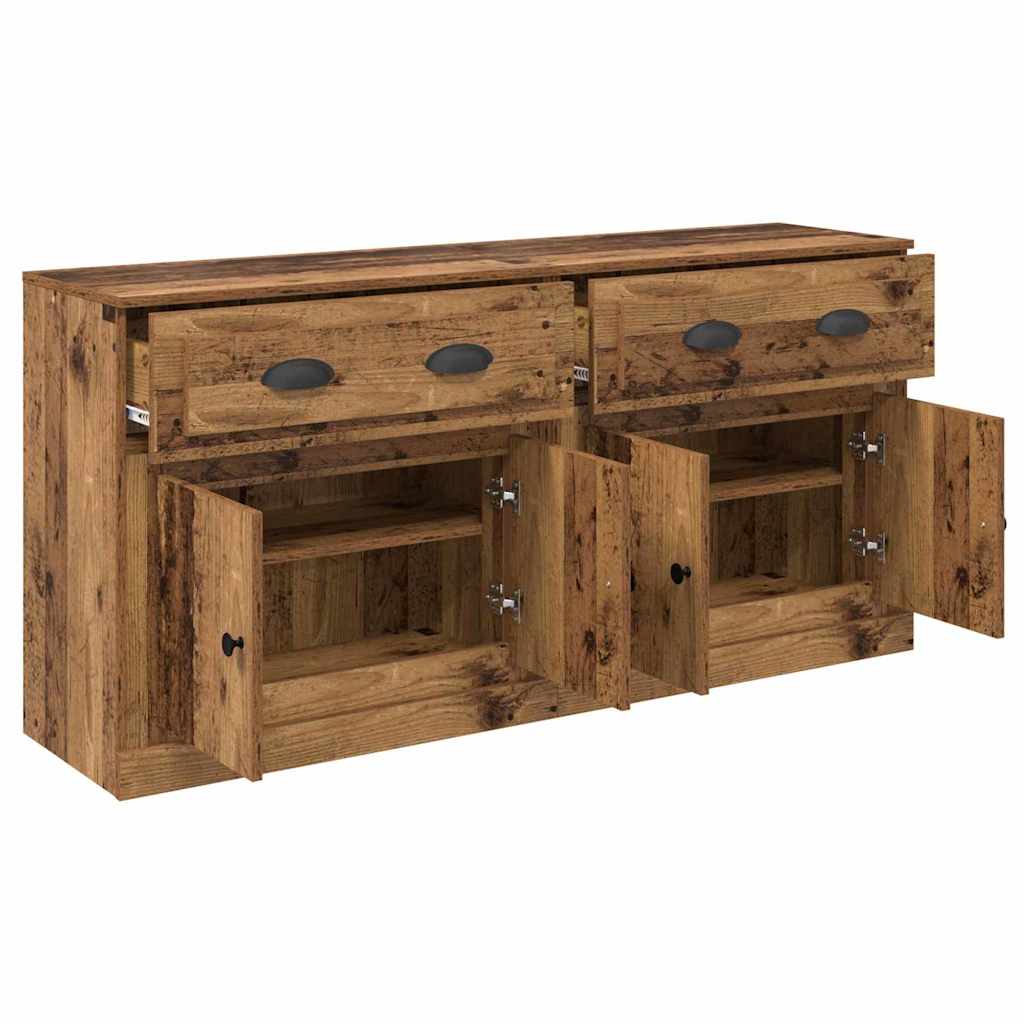 Komode 2 pcs Staro drvo 70 x 35,5 x 67,5 cm Konstruirano drvo