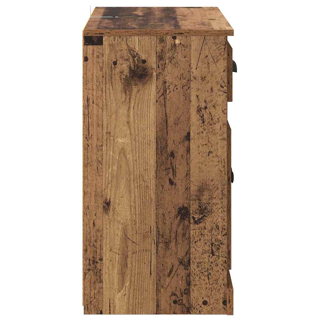 Komode 2 pcs Staro drvo 70 x 35,5 x 67,5 cm Konstruirano drvo