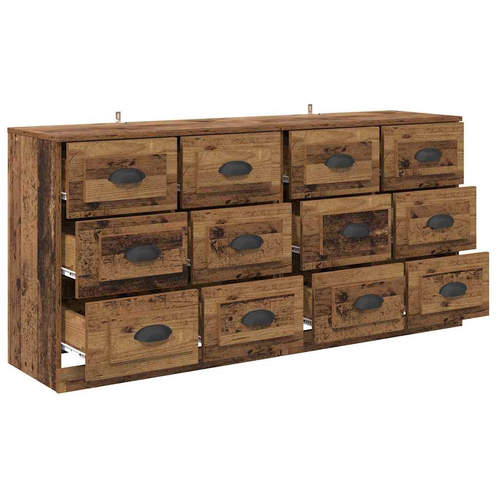 Komode 2 pcs Staro drvo 70 x 35,5 x 67,5 cm Konstruirano drvo