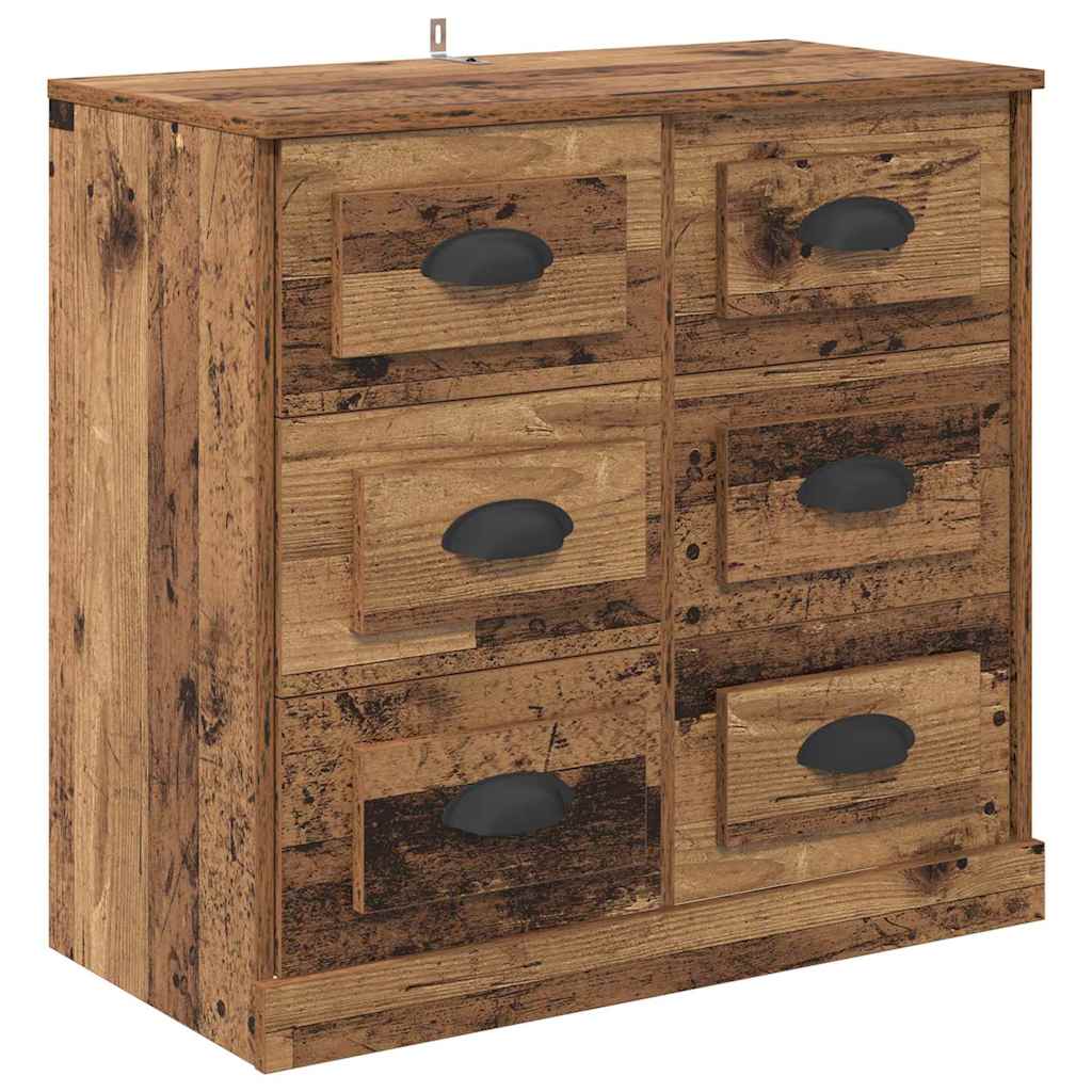 Komode 2 pcs Staro drvo 70 x 35,5 x 67,5 cm Konstruirano drvo