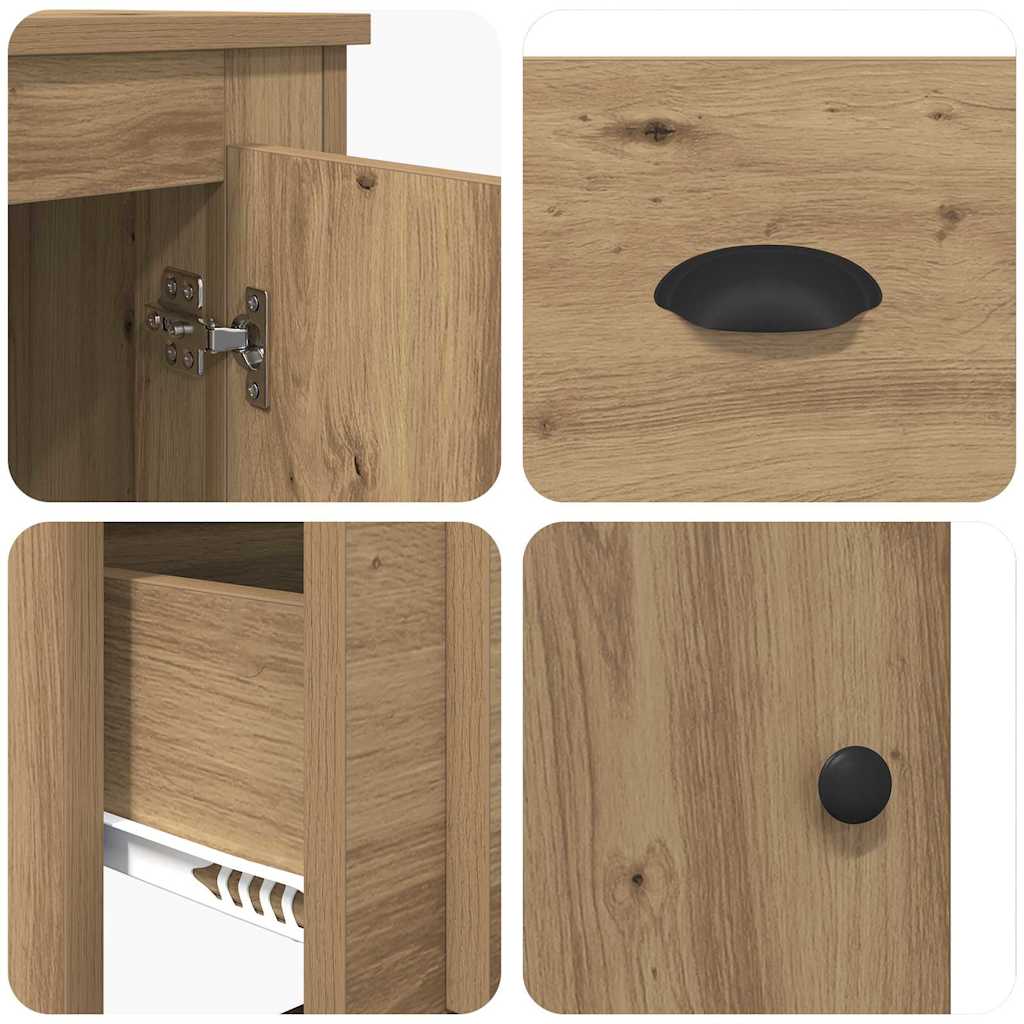 Highboard s ladicama 3 pcs Umjetnički hrast Konstruirano drvo