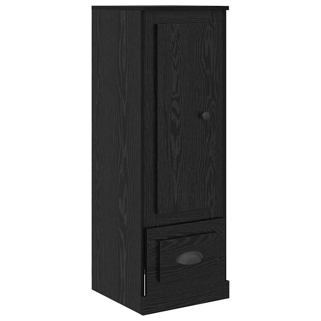 Highboard s ladicama 3 pcs Crni hrast Konstruirano drvo