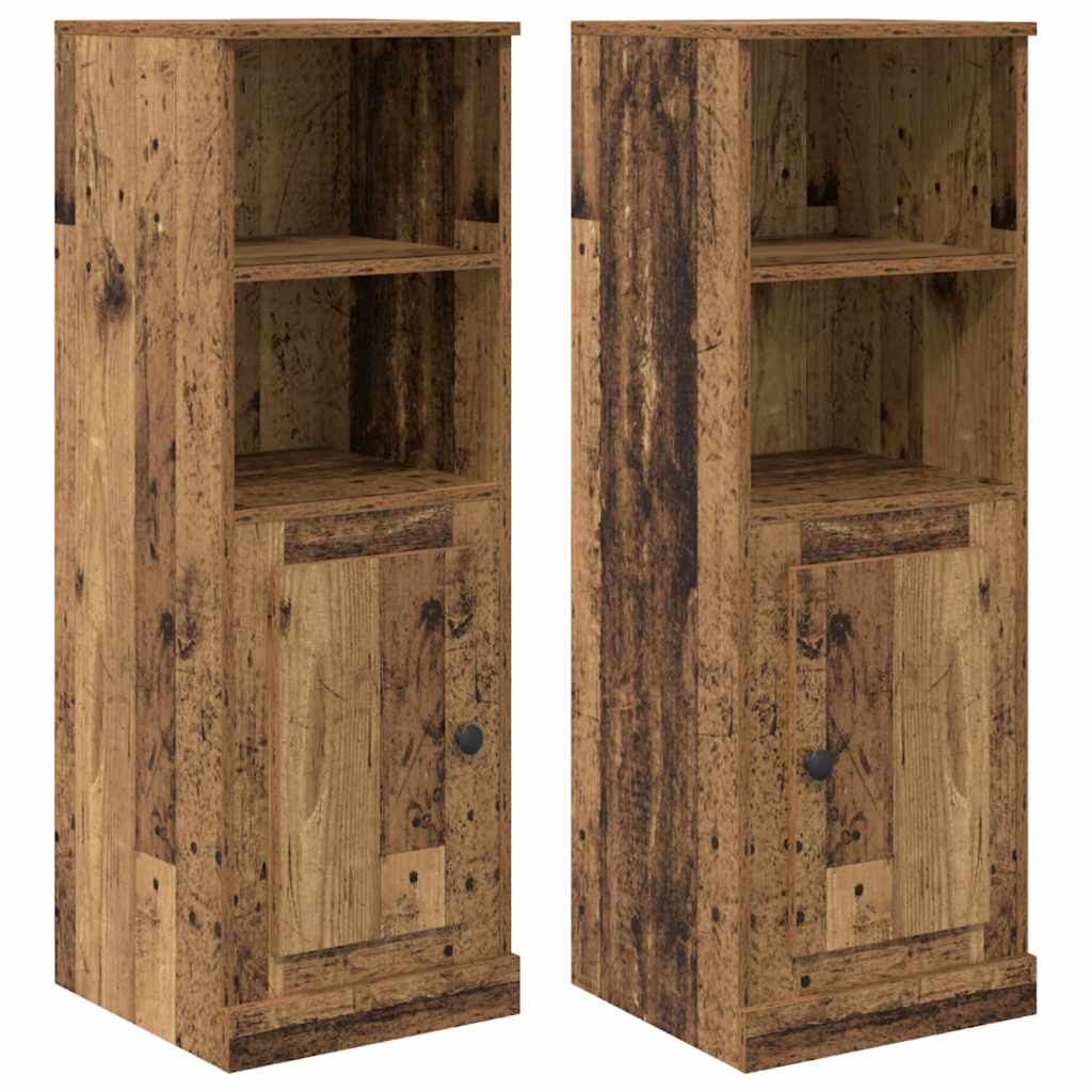 Highboard s ladicama 3 pcs Staro drvo Konstruirano drvo