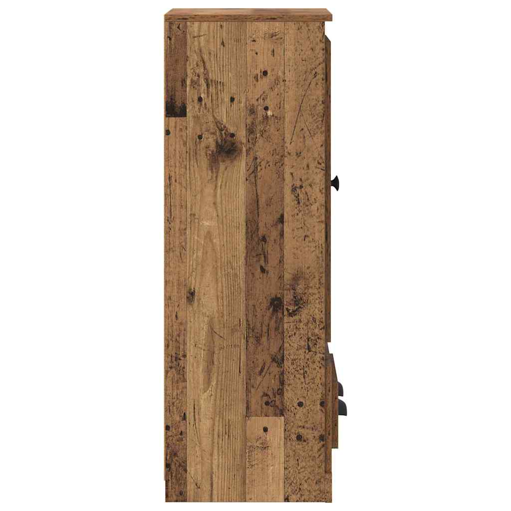 Highboard s ladicama 3 pcs Staro drvo Konstruirano drvo