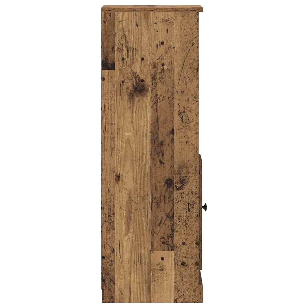 Highboard s ladicama 3 pcs Staro drvo Konstruirano drvo