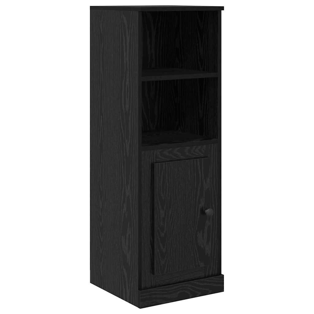 Highboard s ladicama 3 pcs Crni hrast Konstruirano drvo