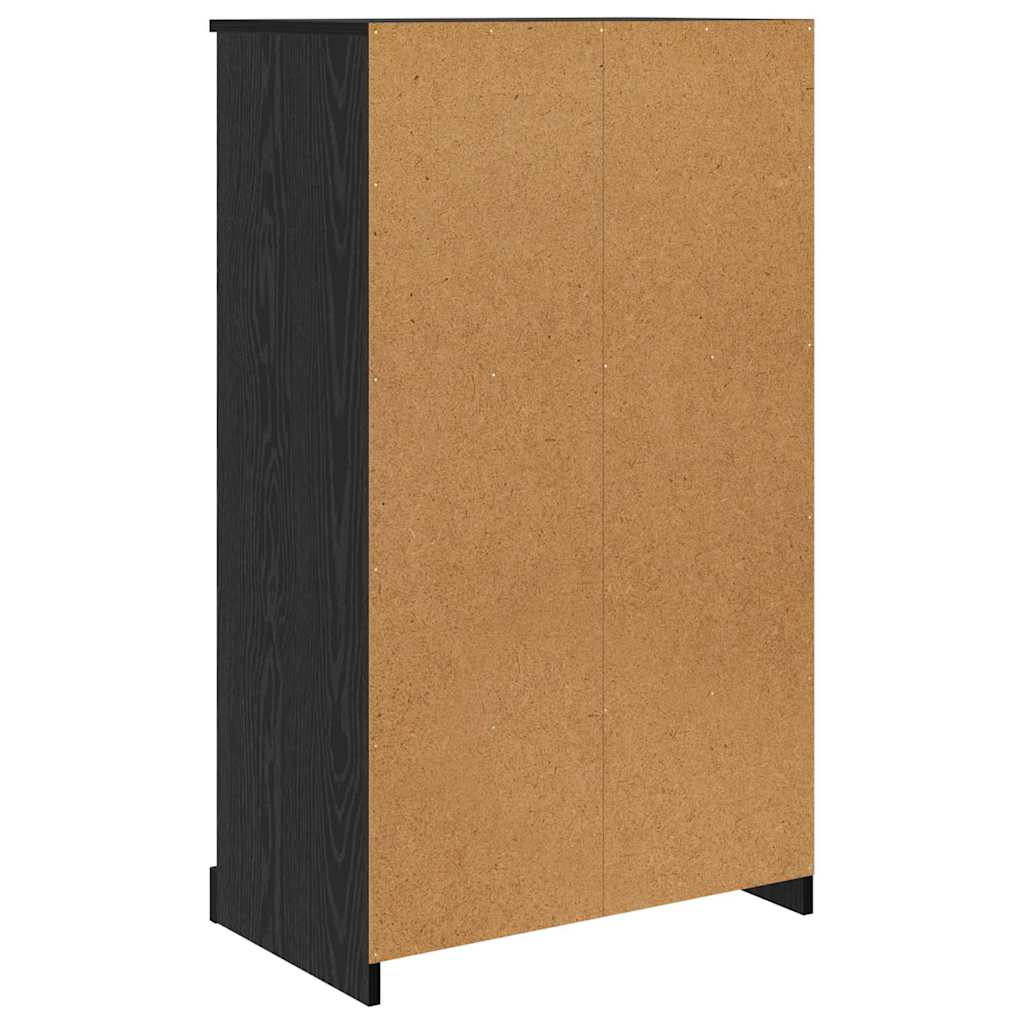 Highboard s ladicama 3 pcs Crni hrast Konstruirano drvo