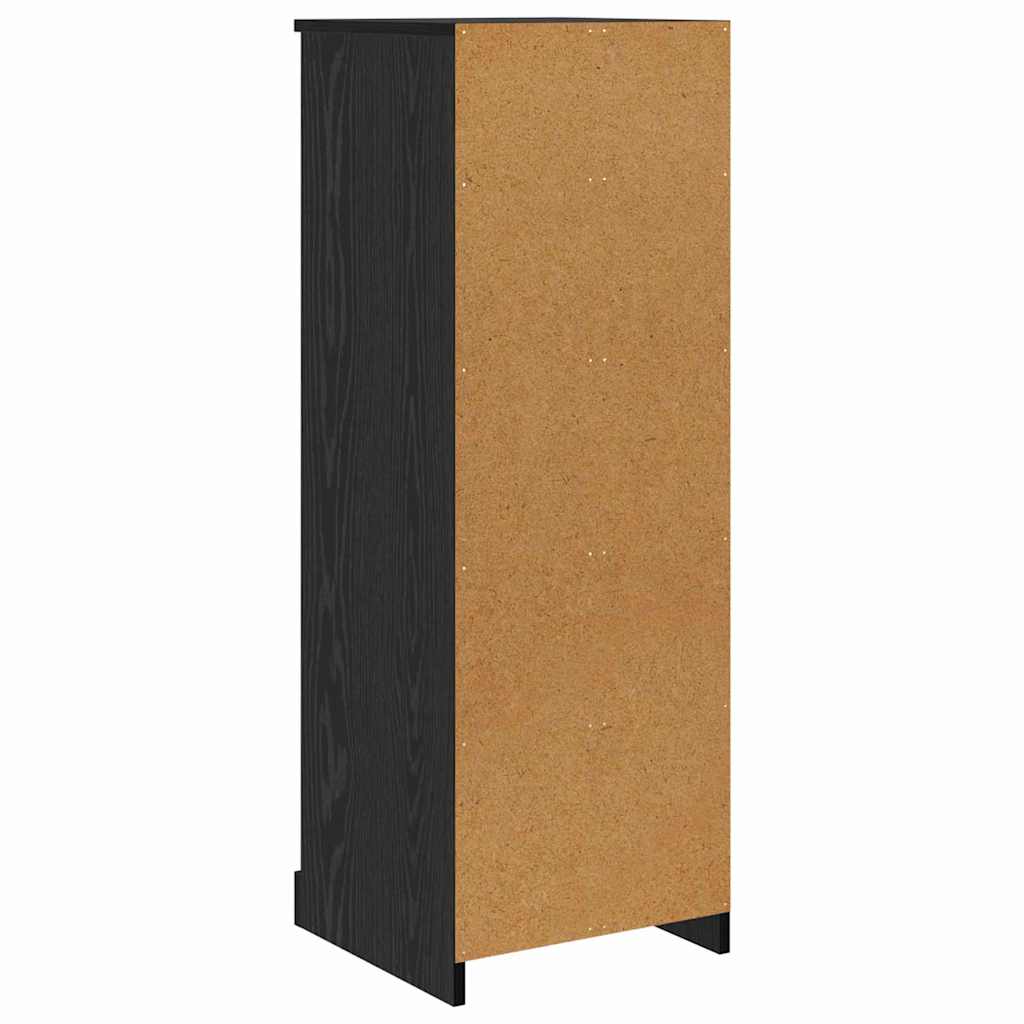 Highboard s ladicama 3 pcs Crni hrast Konstruirano drvo