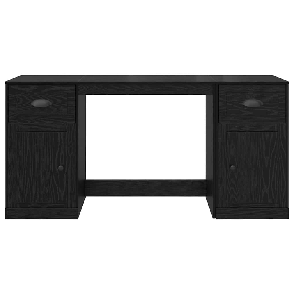 Stol s ormarom Crni hrast 154,5 x 50 x 75 cm Konstruirano drvo