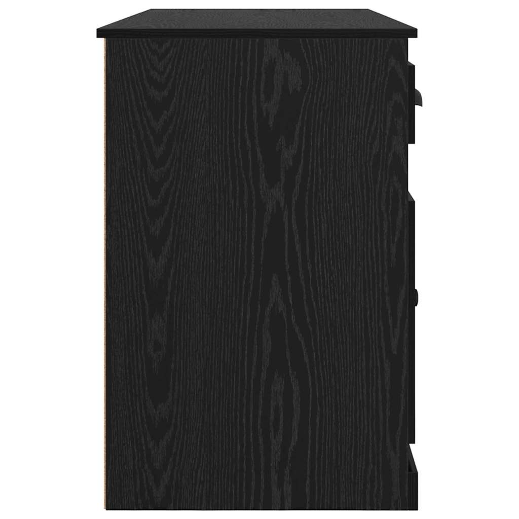 Stol s ormarom Crni hrast 154,5 x 50 x 75 cm Konstruirano drvo