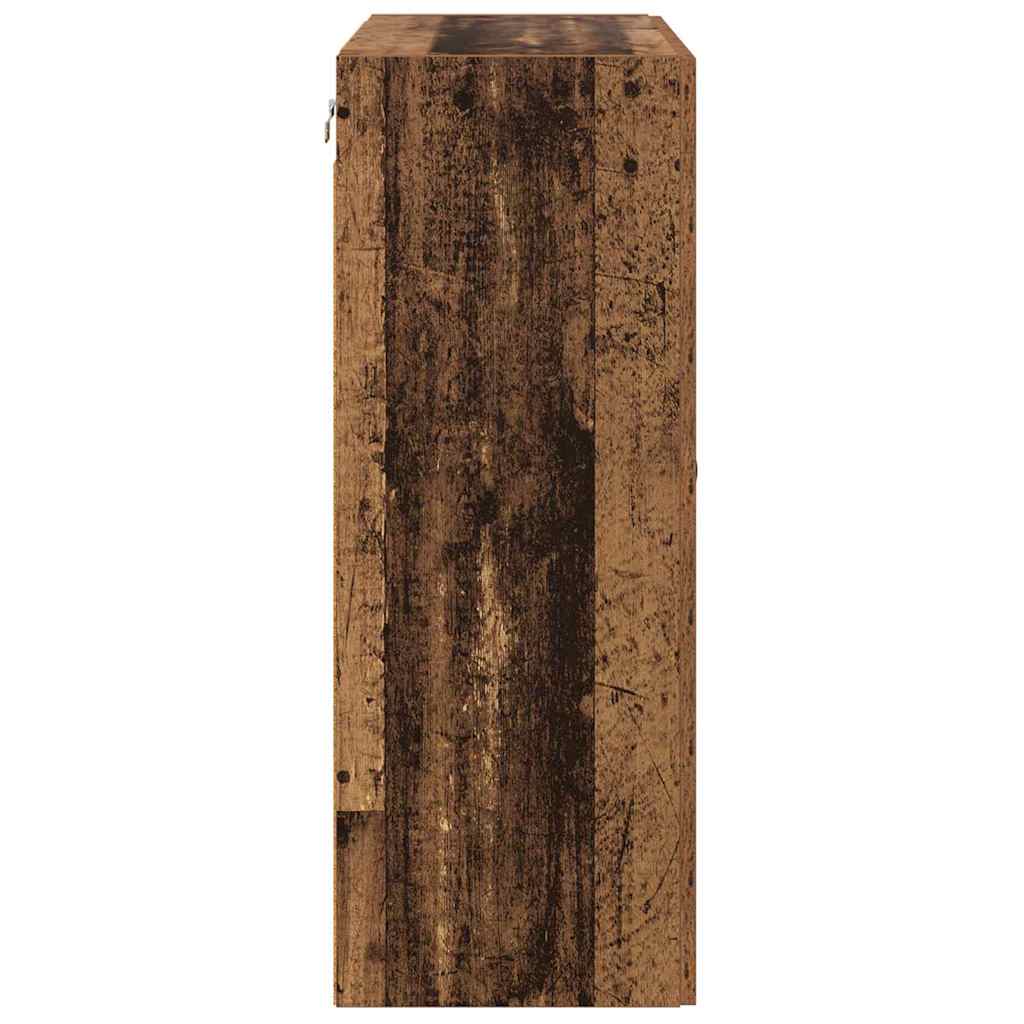 Kabinetski zidni Zidne 2 pcs Staro drvo 69,5 x 34 x 90 cm