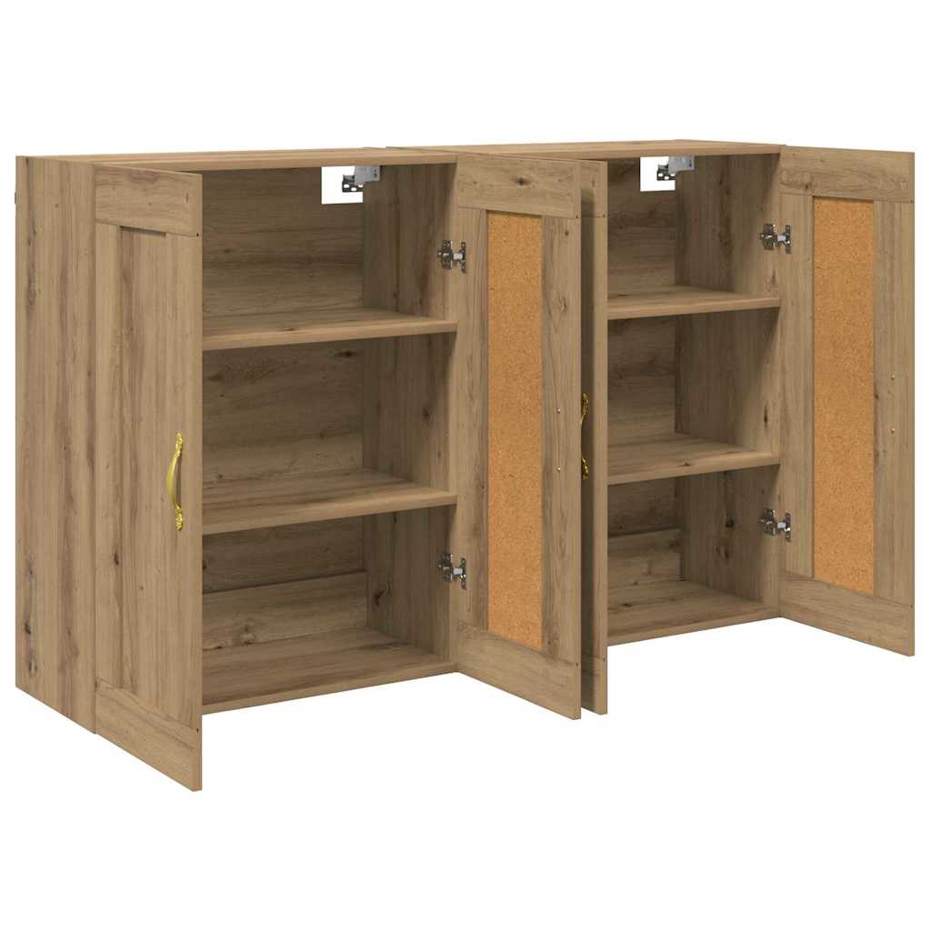 Kabinetski zidni 2 pcs Umjetnički hrast 69,5 x 34 x 90 cm